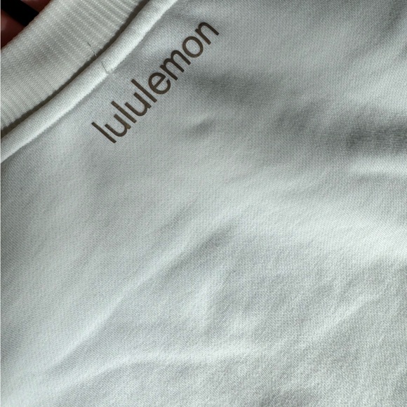 Lululemon perfectly oversized crew textured white size xs - Picture 6 of 6
